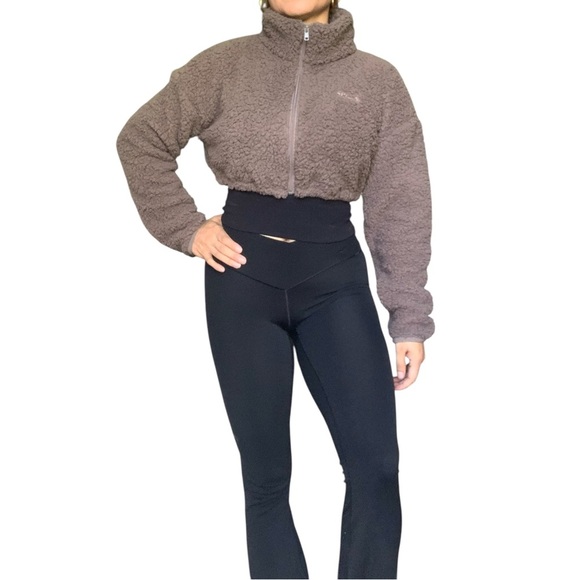 SKIMS Teddy Zip-Up Cropped Jacket | Size XS - Picture 6 of 14